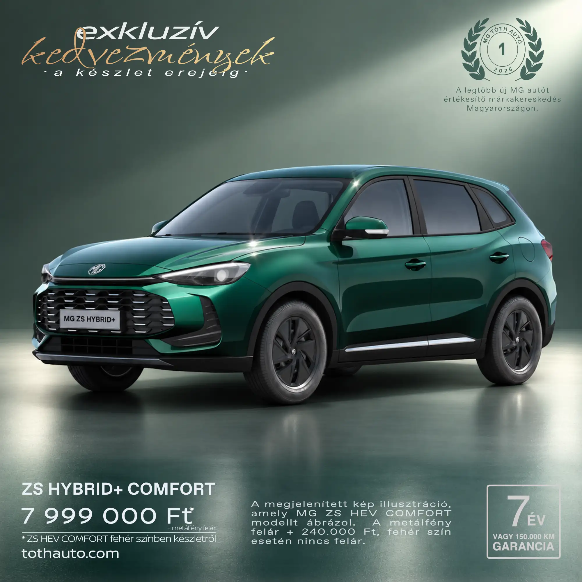 MG ZS HEV ajánlatok készletről